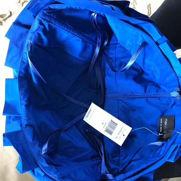 Max & Cleo Royal Blue/Black Cocktail Dress - Picture 7 of 8